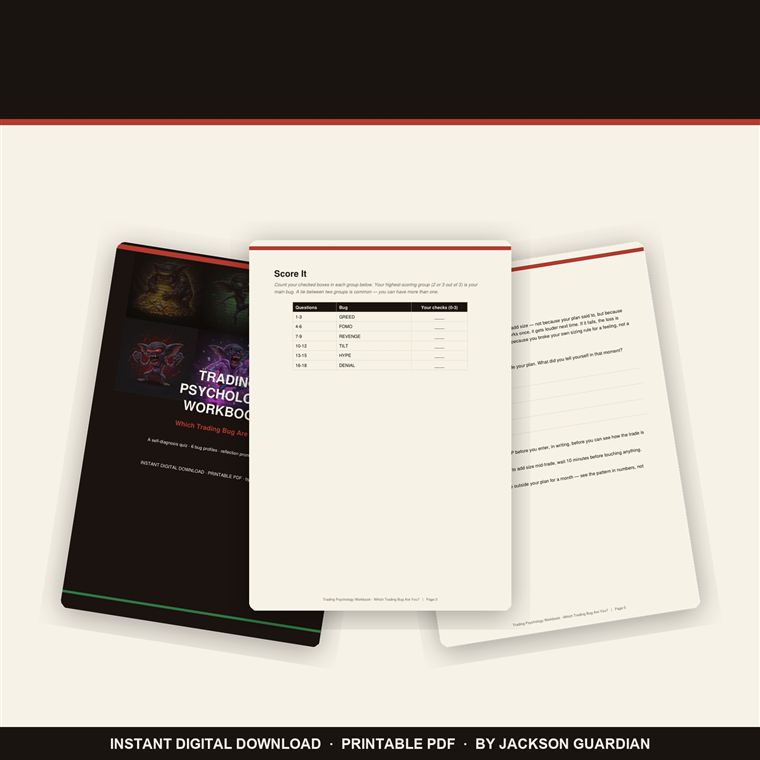 Trading Psychology Workbook Which Trading Bug Are You? — sales preview