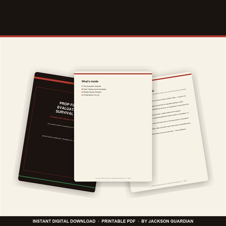 Prop Firm Evaluation Survival Kit — sales preview